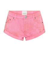 One Teaspoon - Bandits Low Waist Denim Shorts - Pink Kiss