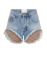 One Teaspoon - Rollers Low Waist Denim Shorts - Blue Tobacco