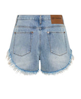 One Teaspoon - Rollers Low Waist Denim Shorts - Blue Tobacco