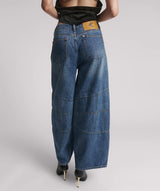 One Teaspoon - Barrel Mid Waist Wide Leg Denim Jeans - Dirty Blue Love