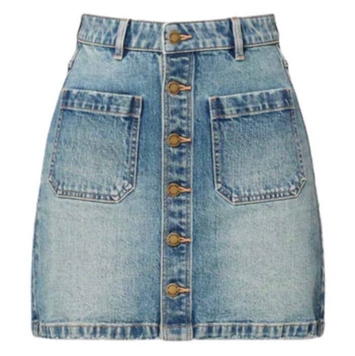 Rollas - A-Line Mini Skirt - Tough Stone