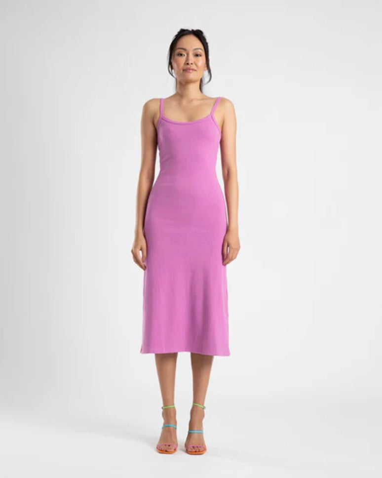 Summi Summi - MIDI A LINE DRESS - Fuchsia