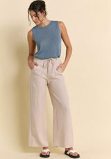 Little Lies Remy Pants Linen