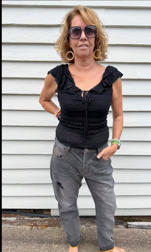 Free People Elastic Top