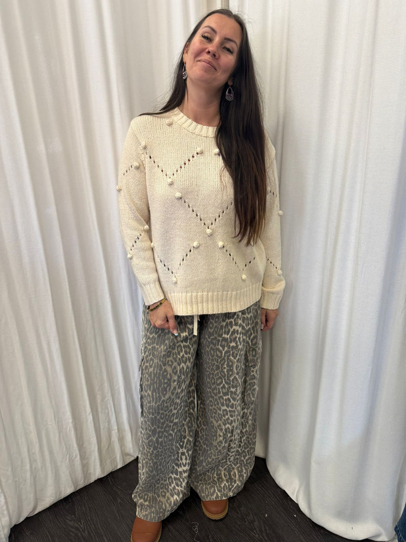 By Frankie BF Leopard Cargo Pant