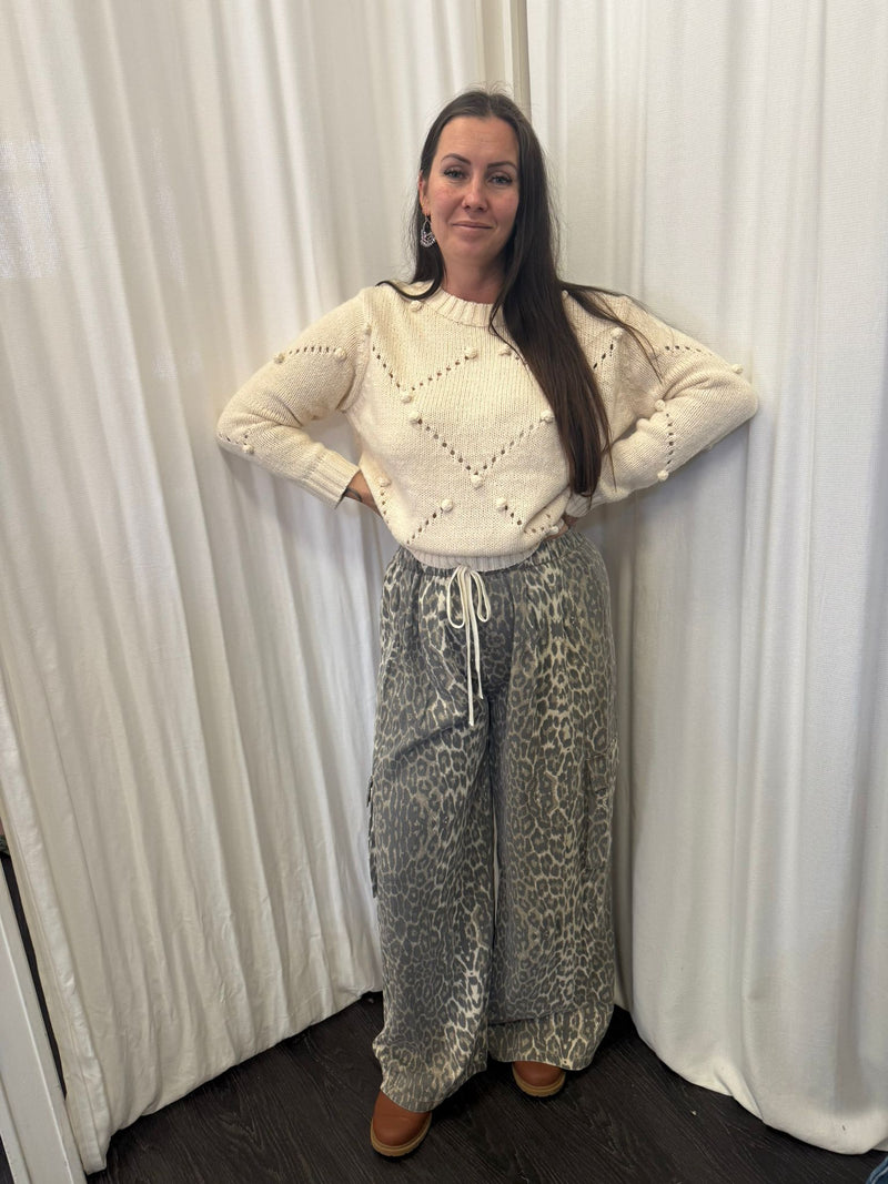 By Frankie BF Leopard Cargo Pant