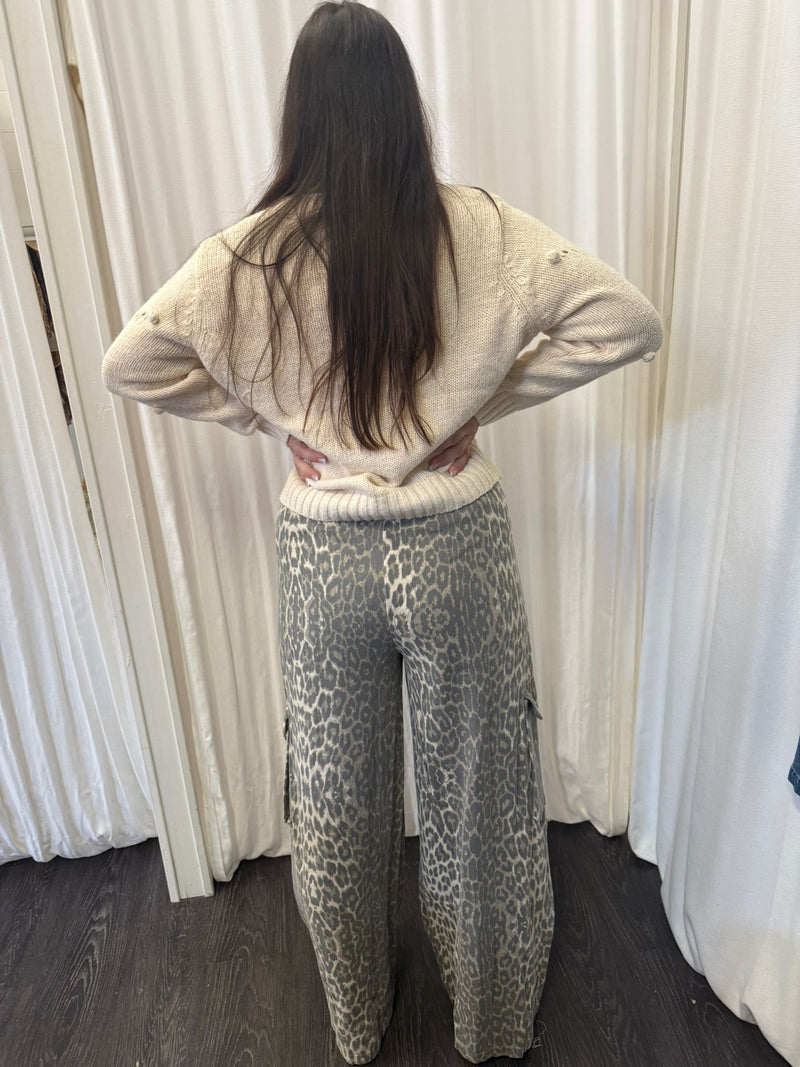 By Frankie BF Leopard Cargo Pant