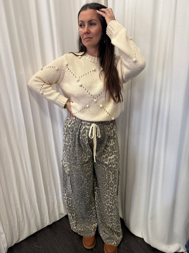 By Frankie BF Leopard Cargo Pant