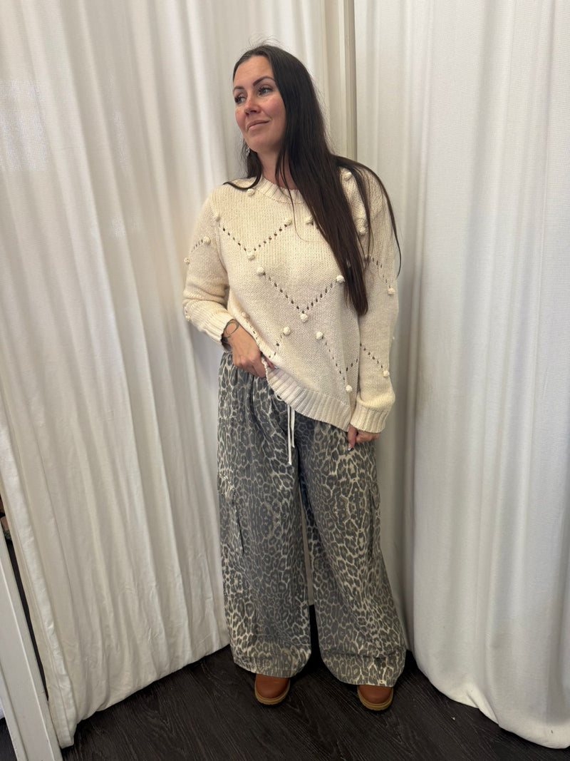 By Frankie BF Leopard Cargo Pant