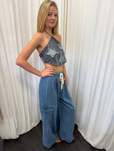 By Frankie BF Denim Cargo Pants
