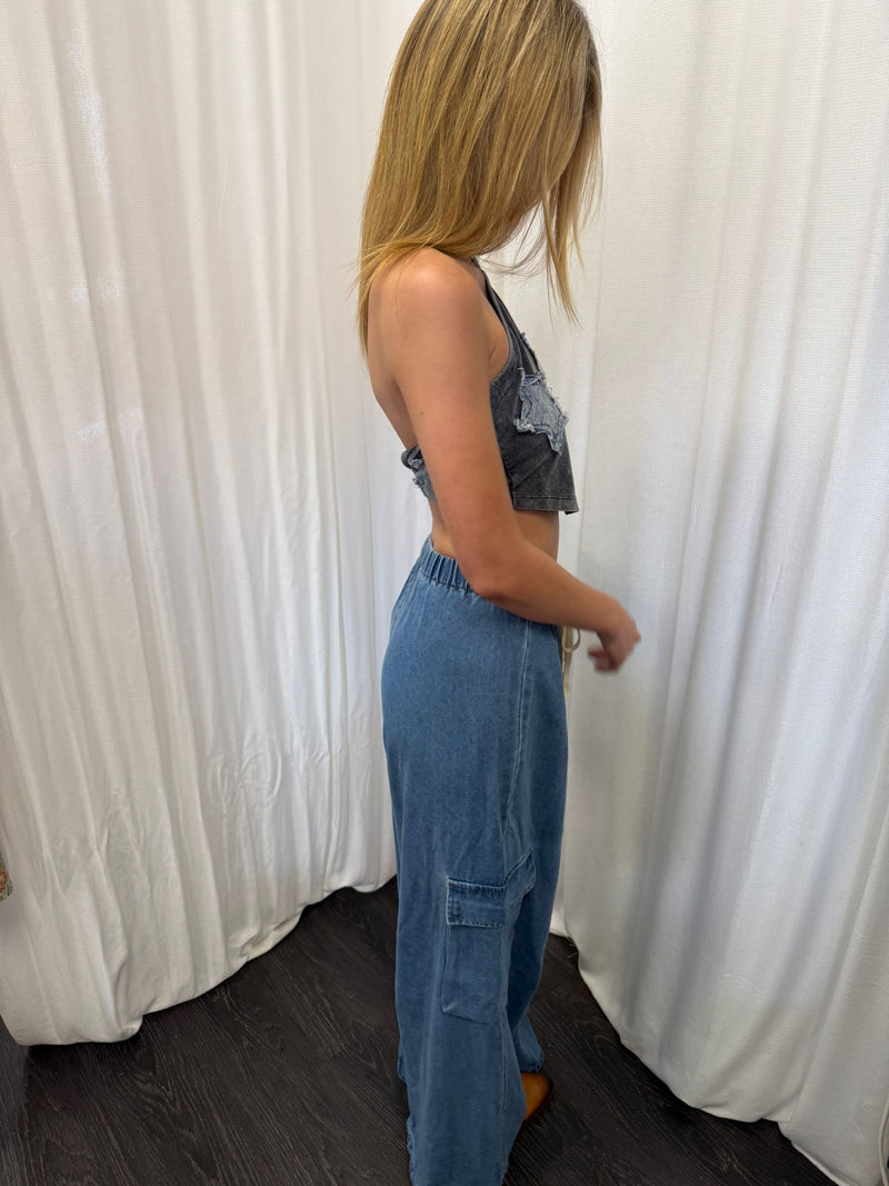 By Frankie BF Denim Cargo Pants