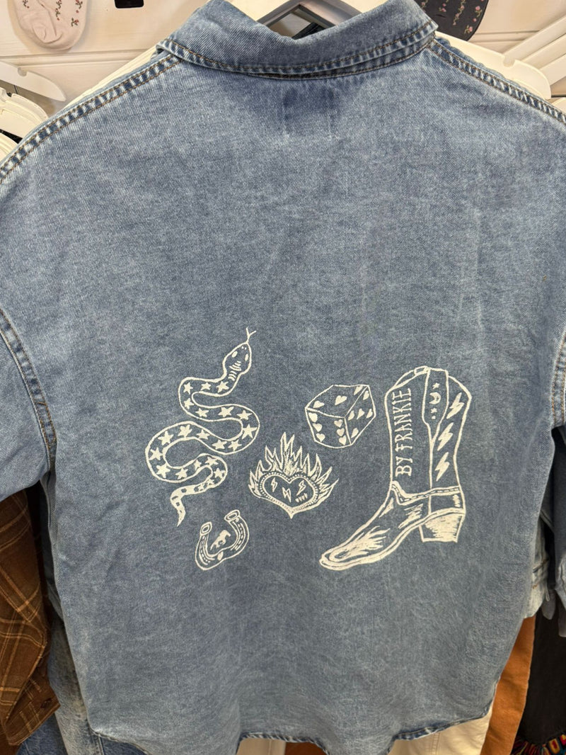By Frankie Light Denim Top