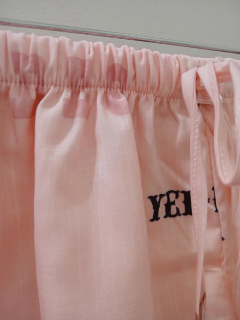 By Frankie Rodeo Button up Shirt & Shorts Set - PINK | WHITE