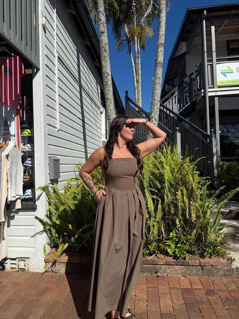 Miou Muse Brown Dress