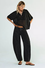 Free People - Good Luck Mid-Rise Barrel Jeans - Soundwave