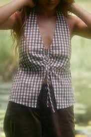 Rhythm Birdie Halter Top Brown