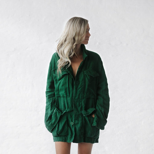 Linen Jacket | Green